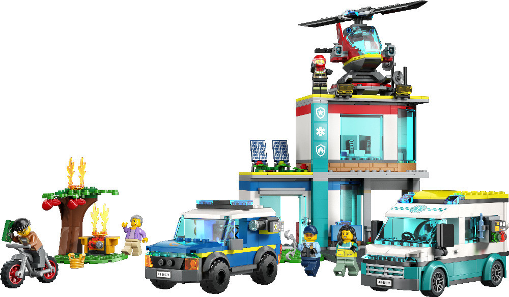 Конструктор LEGO Originai City 60371: Центр управления спасательным транспортом - фото 4 - id-p224689828