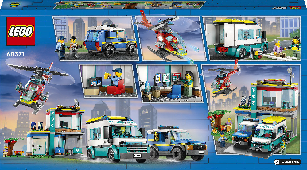 Конструктор LEGO Originai City 60371: Центр управления спасательным транспортом - фото 2 - id-p224689828