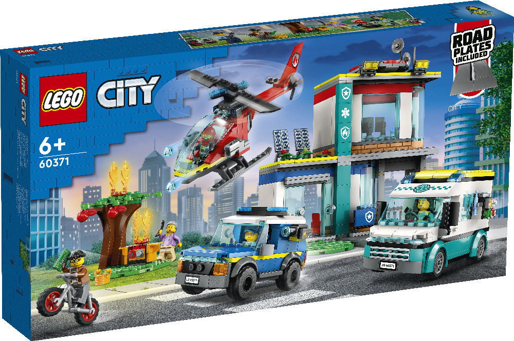Конструктор LEGO Originai City 60371: Центр управления спасательным транспортом - фото 1 - id-p224689828
