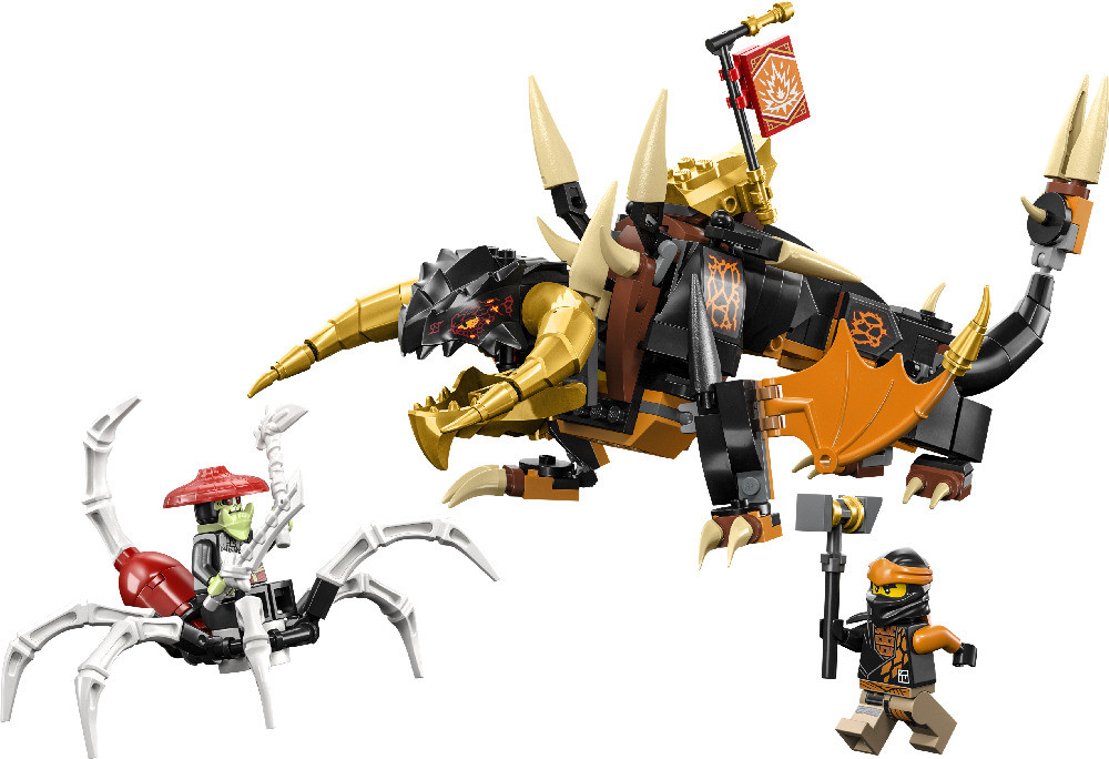 Конструктор LEGO NINJAGO 71782: Земляной дракон ЭВО Коула (285 дет) - фото 5 - id-p224689834