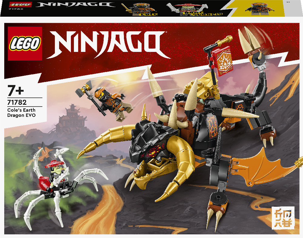 Конструктор LEGO NINJAGO 71782: Земляной дракон ЭВО Коула (285 дет) - фото 2 - id-p224689834