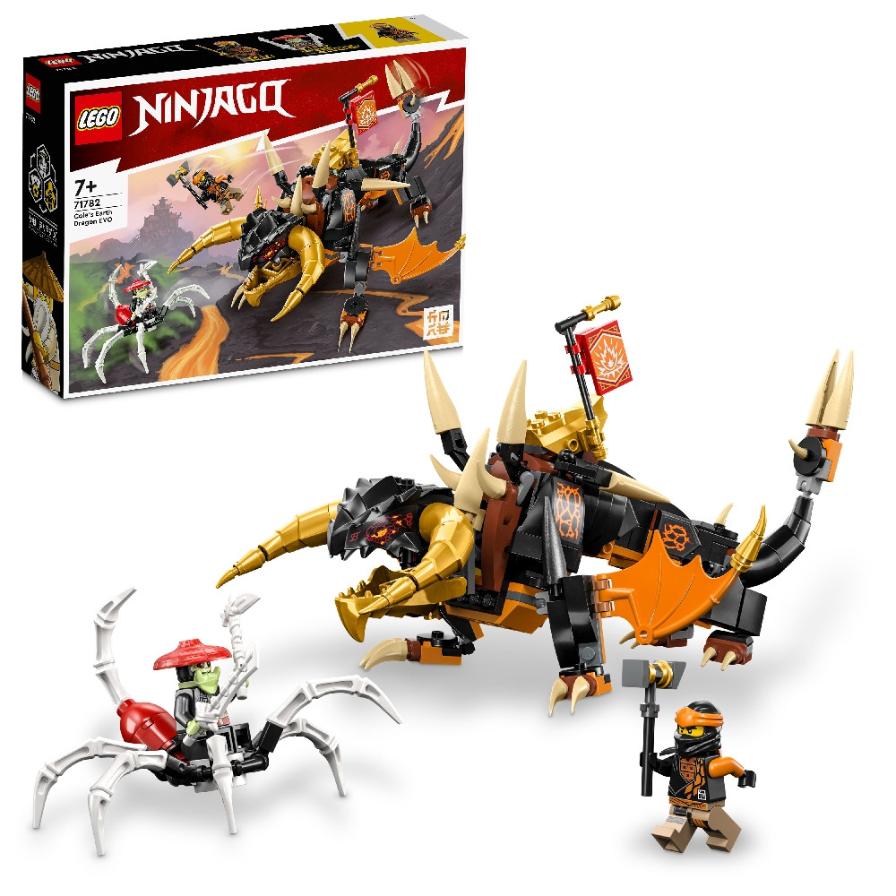 Конструктор LEGO NINJAGO 71782: Земляной дракон ЭВО Коула (285 дет) - фото 3 - id-p224689834