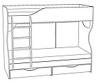 Кровать двухъярусная «Атланта 03» КМК 0741.23, фото 2