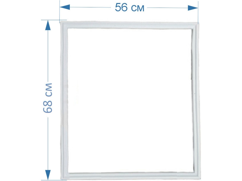 Уплотнительная резина (уплотнитель двери) 56х68 см для морозильной камеры холодильника Атлант 769748901502 - фото 1 - id-p139666740