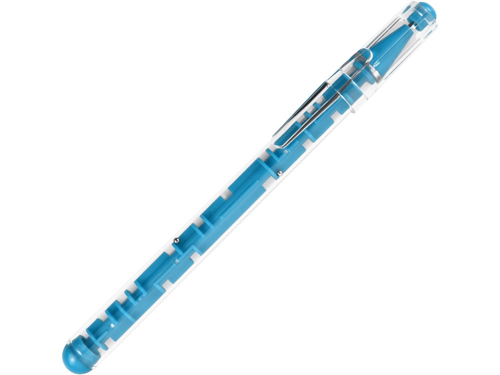 Ручка шариковая Лабиринт с головоломкой голубая - фото 1 - id-p224695986