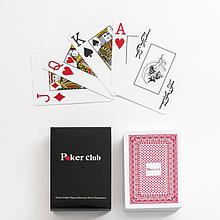 Карты игральные пластиковые Poker Club (красные)