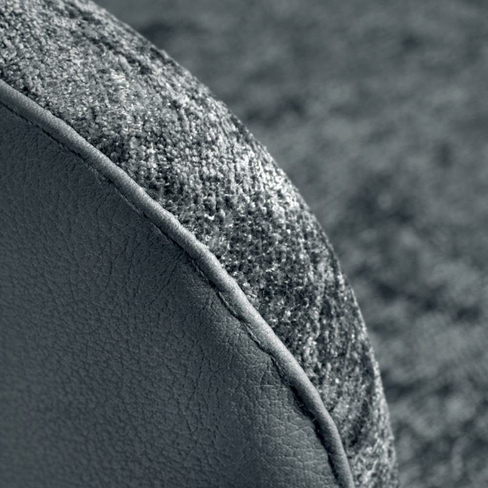 Стул Bruno серый шенилл с экокожей с поворотным механизмом - фото 6 - id-p223539063