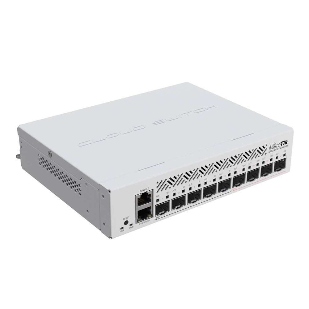 Коммутатор MikroTik Cloud Router Switch CRS310-1G-5S-4S+IN with 800 MHz CPU, 256 MB RAM, 4xSFP+, 5xSFP cages, - фото 1 - id-p224698317