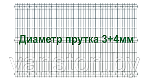 Секция забора 3Д, серия "Город", 1530мм*2500мм (В*Д)