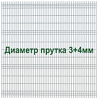 Секция забора 3Д, серия "Город", 2530мм*2500мм (В*Д)