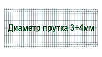 Секция 3Д забора, 1030мм*2500мм (В*Д), тип "Город"