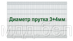 Секция 3Д забора, 1530мм*2500мм (В*Д), тип "Город"