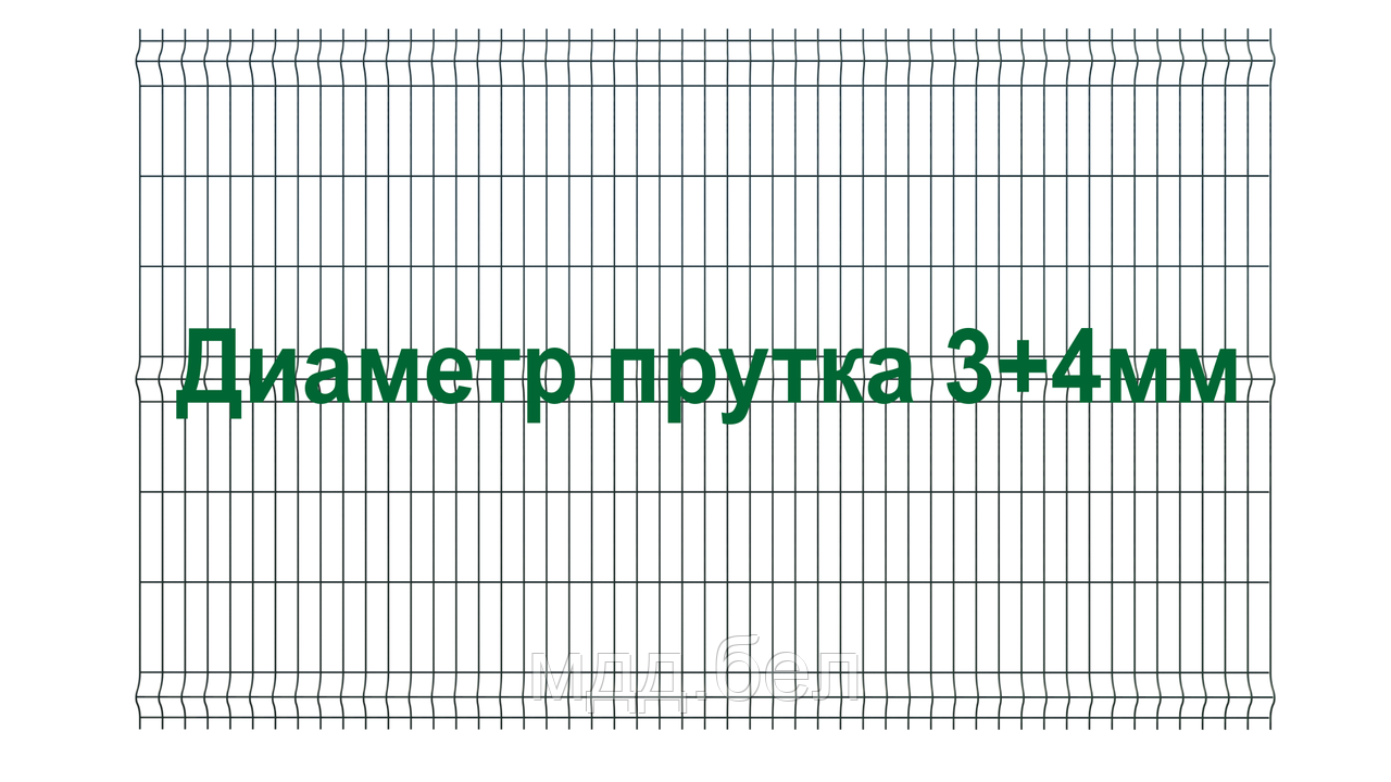 Секция 3Д забора, 1530мм*2500мм (В*Д), тип "Город" - фото 1 - id-p183722550