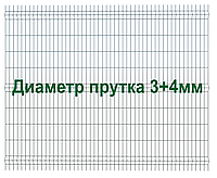 Секция 3Д забора, 2030мм*2500мм (В*Д), тип "Город"