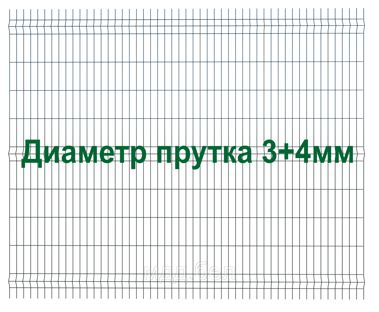 Секция 3Д забора, 2030мм*2500мм (В*Д), тип "Город" - фото 1 - id-p183722740