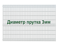 Секция забора 3Д, серия "Город ЛАЙТ", 1730мм*2500мм (В*Д)