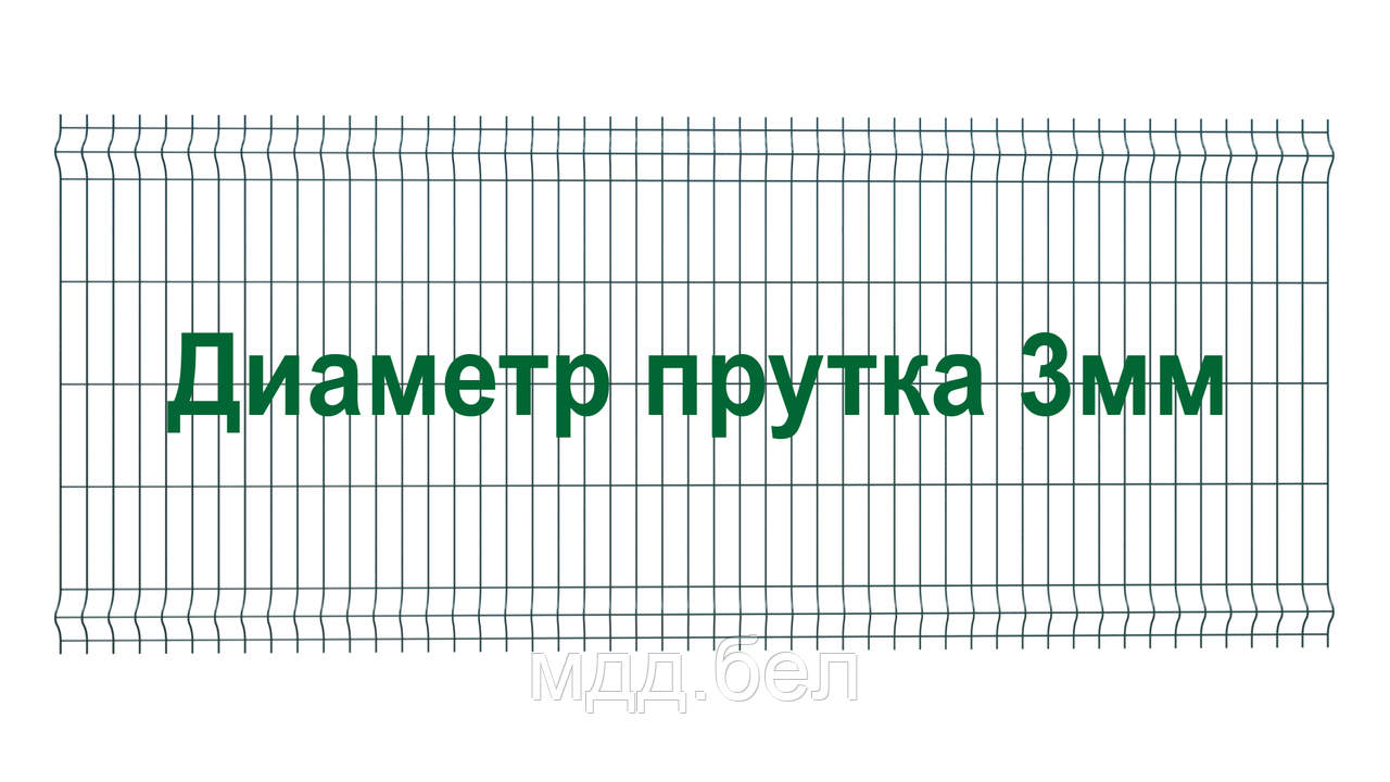 Секция 3Д забора, 1030мм*2500мм (В*Д), тип "Город ЛАЙТ" - фото 1 - id-p224700840