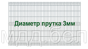 Секция 3Д забора, 1530мм*2500мм (В*Д), тип "Город ЛАЙТ"