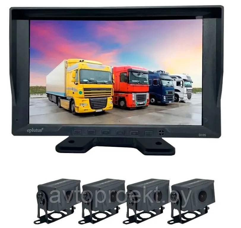 Парковочная система видеорегистратор-монитор для грузовиков Eplutus D105 - фото 1 - id-p224700861