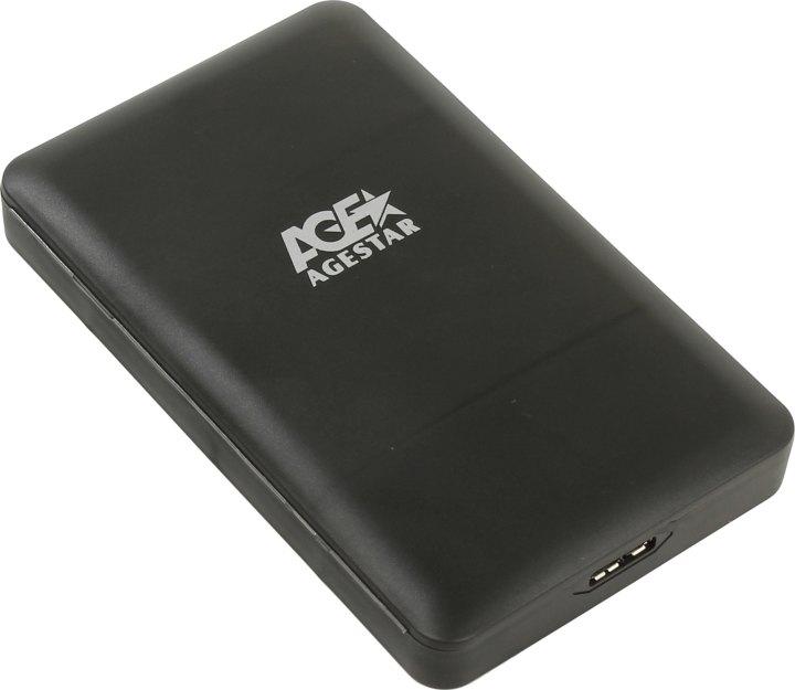 Мобильное шасси AgeStar 3UBCP3-Black (Внешний бокс для 2.5" SATA HDD USB3.0) - фото 1 - id-p224700965
