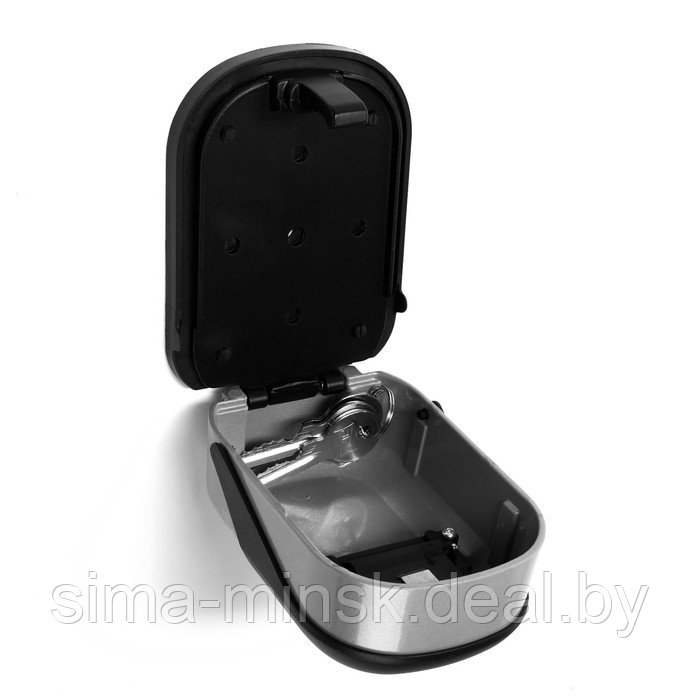 Сейф-ключница кодовая ТУНДРА, металлическая, с защитной крышкой, цвет серый - фото 2 - id-p224701346