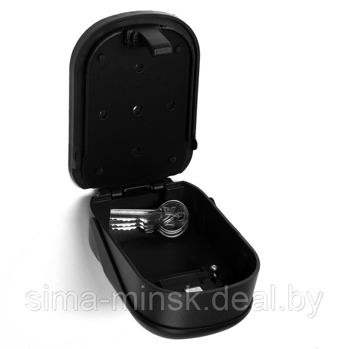 Сейф-ключница кодовая ТУНДРА, металлическая, с защитной крышкой, цвет черный - фото 7 - id-p224701347