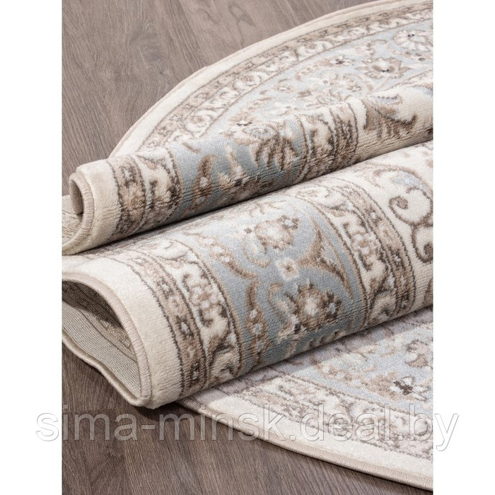 Ковёр овальный Valencia Deluxe F014, размер 80x150 см, cream-l.blue - фото 4 - id-p224701445