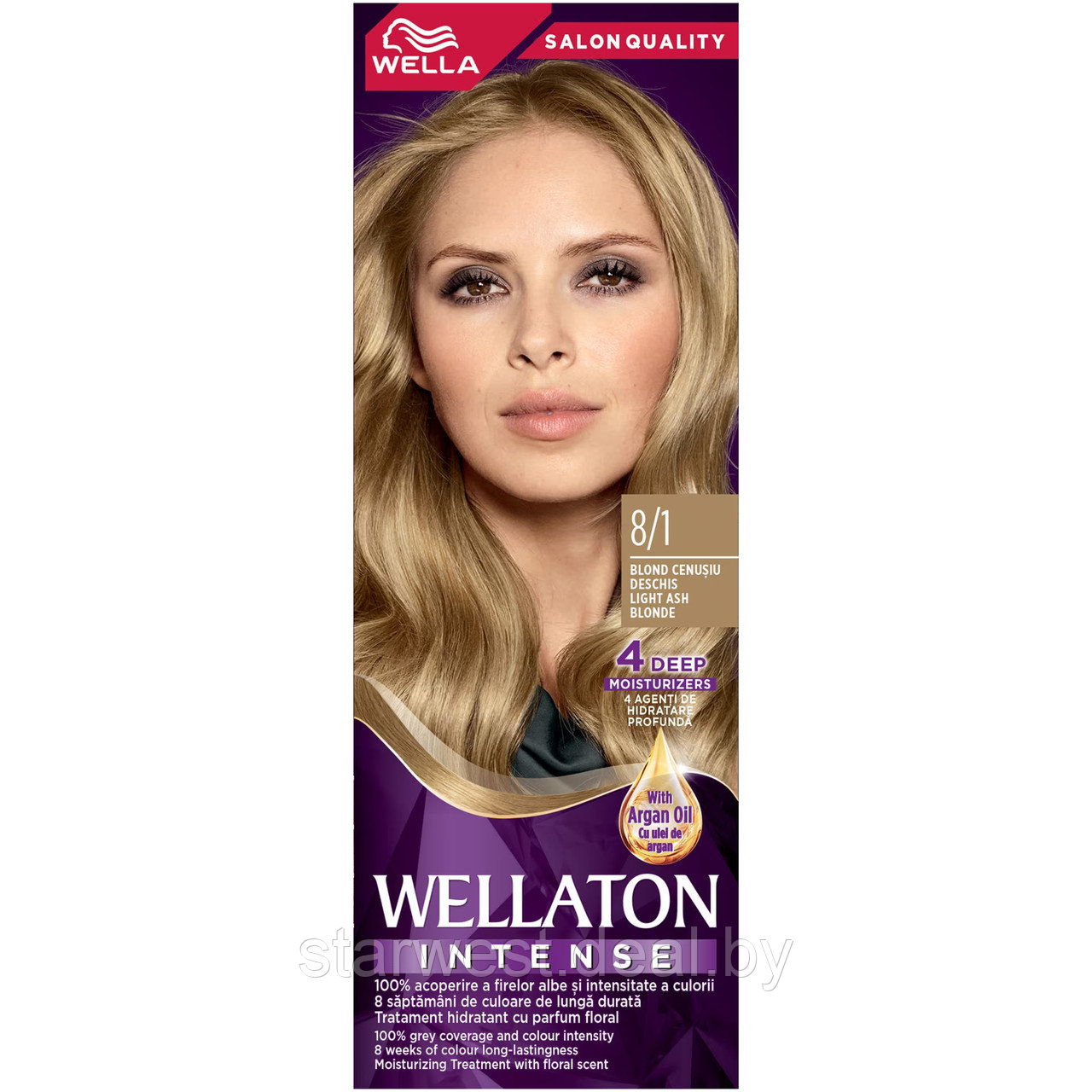 Wellaton Веллатон Wella 8/1 Ракушка Крем-краска стойкая для окрашивания волос - фото 2 - id-p129908640