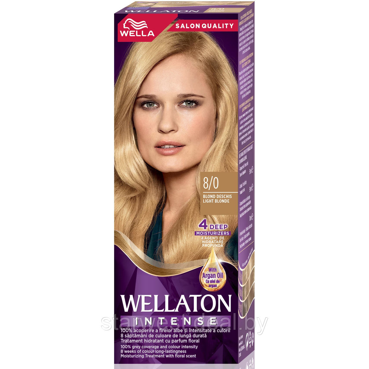 Wellaton Веллатон Wella 8/0 Песочный Крем-краска стойкая для окрашивания волос - фото 1 - id-p212749333