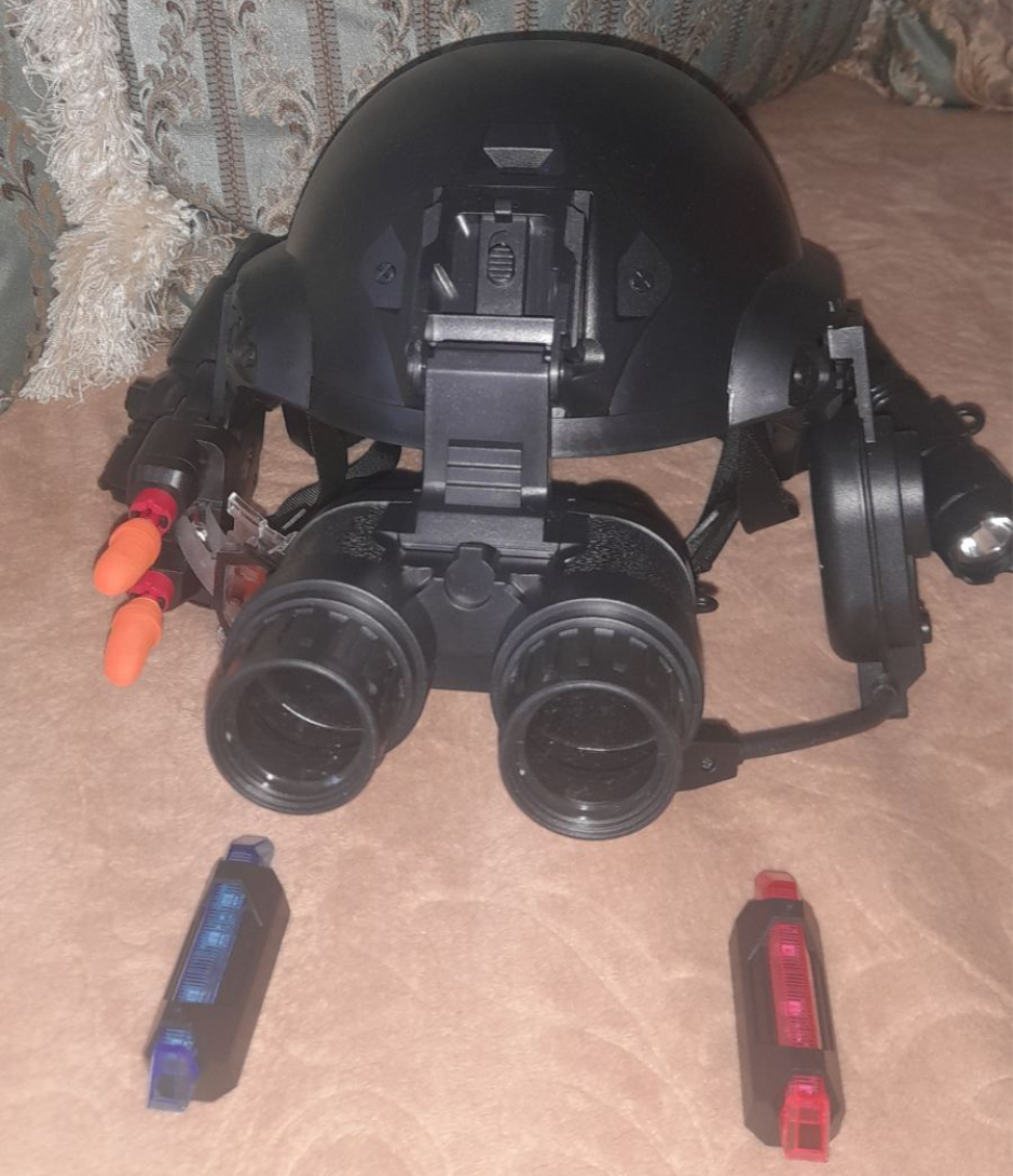 Детский тактический шлем Детские шпионские гаджеты Игровой набор для шпионов Шлем спецагента Шпиона YC-M14 - фото 7 - id-p224521384