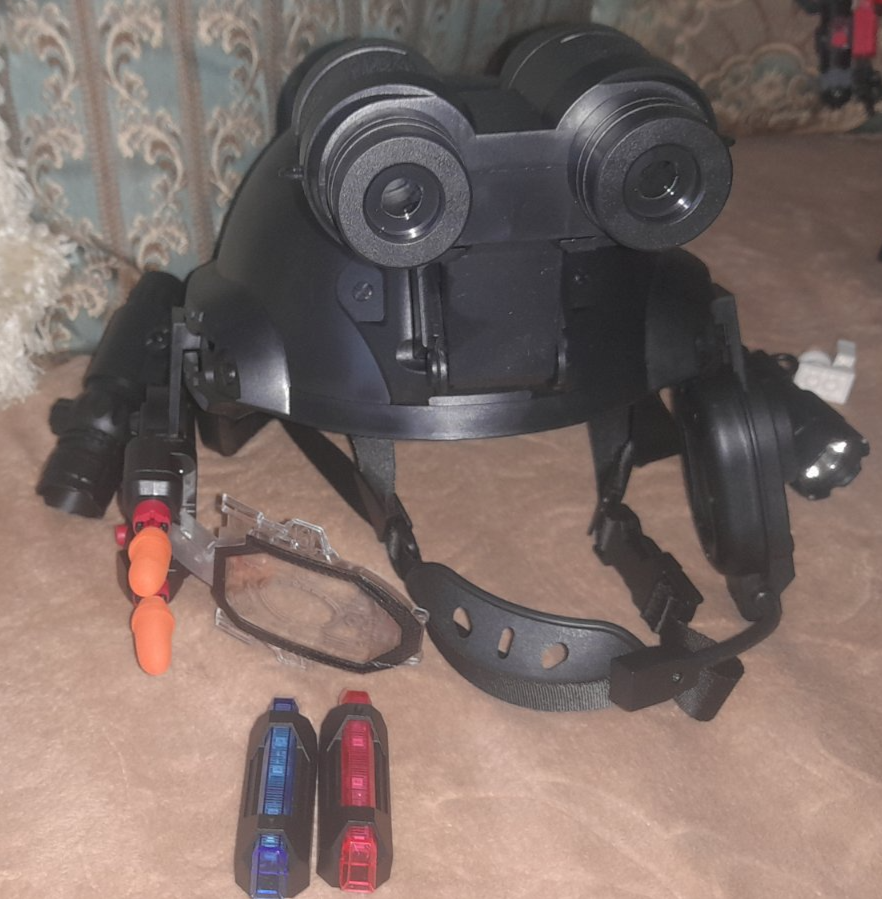 Детский тактический шлем Детские шпионские гаджеты Игровой набор для шпионов Шлем спецагента Шпиона YC-M14 - фото 8 - id-p224521384