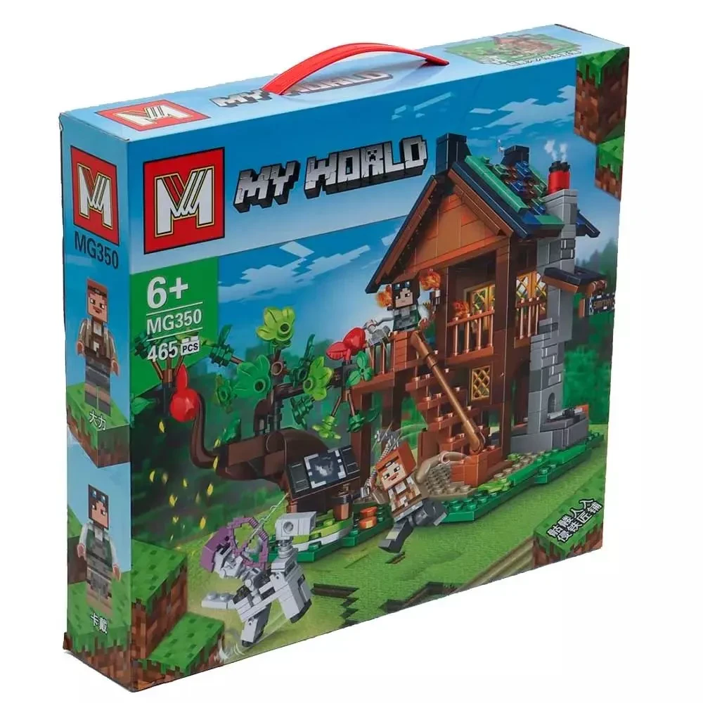 Конструктор Майнкрафт Minecraft Домик MY WORLD MG350, 465 деталей. - фото 2 - id-p55856980