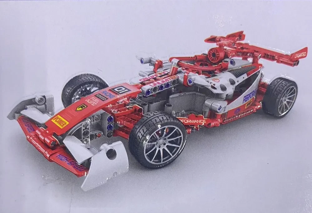 Конструктор Техник 48012 спортивная Гоночная машина Феррари Ferrari "Формула 1" 486 деталей аналог лего - фото 3 - id-p224706341
