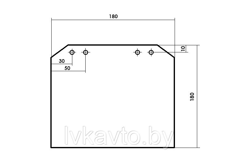 Брызговики (пара) полиуретановые 180 мм (пара) для прицеп - фото 2 - id-p224706356