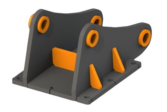 Переходные плиты для гидромолотов для мини-экскаваторов от 2 до 4 тонн - фото 1 - id-p224706424