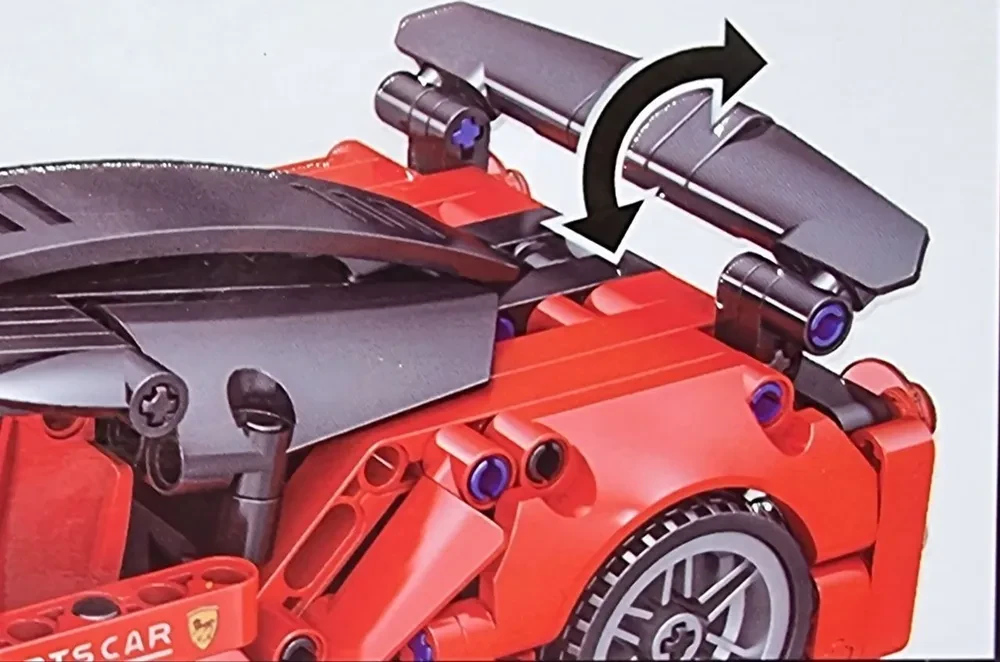 Конструктор Техник 48001 спортивная Гоночная машина Феррари Ferrari 471 деталь аналог лего - фото 6 - id-p224706471