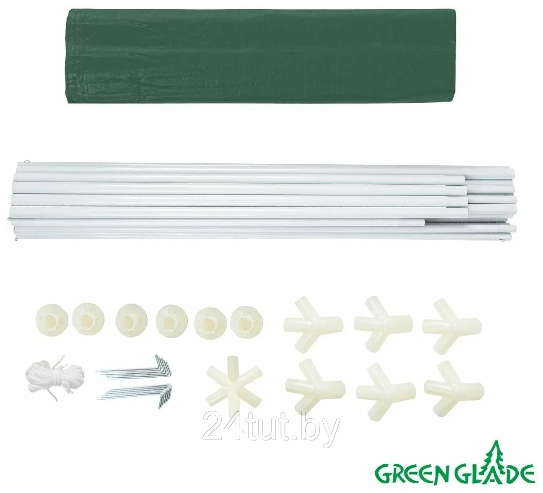 Садовый тент шатер Green Glade 1001 р-р 2*2*2 от солнца и дождя - фото 5 - id-p125772684