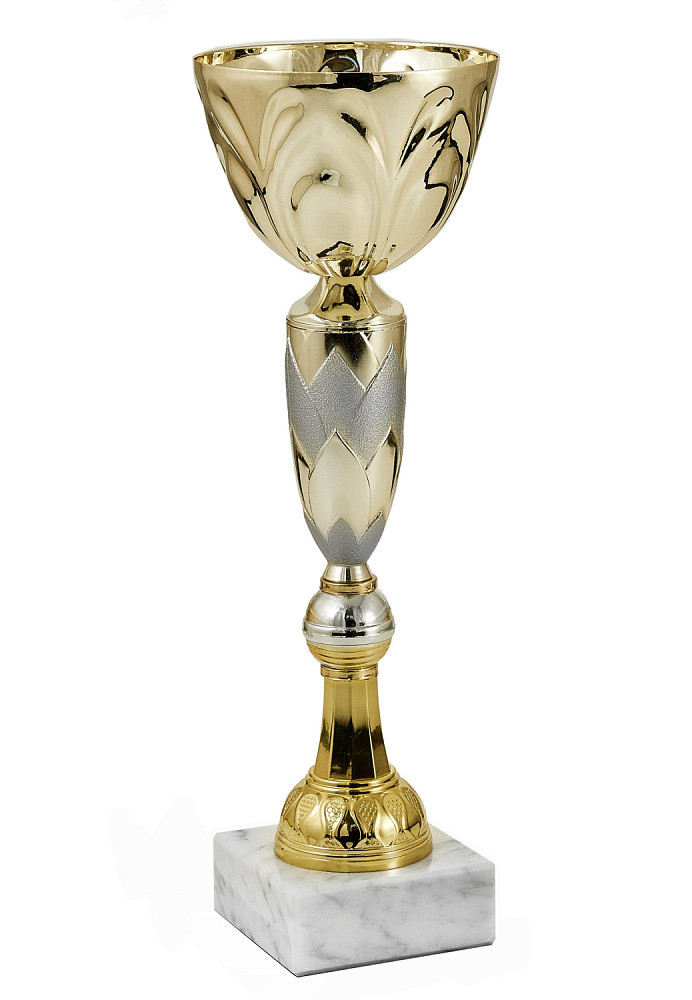 Кубок   "Верона" на мраморной подставке , высота 30 см, диаметр чаши 10 см арт. 523-300-100