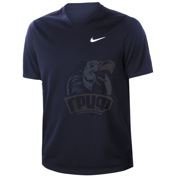 Футболка теннисная мужская Nike Dri-FIT Victory (синий) (арт. CV2982-451)