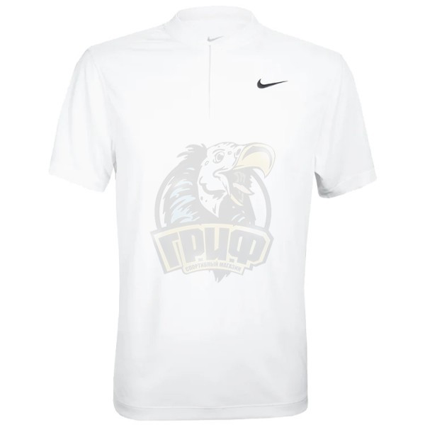 Поло спортивное мужское Nike Dri-FIT Polo Blade Solid (белый) (арт. DJ4167-100) - фото 1 - id-p224706950