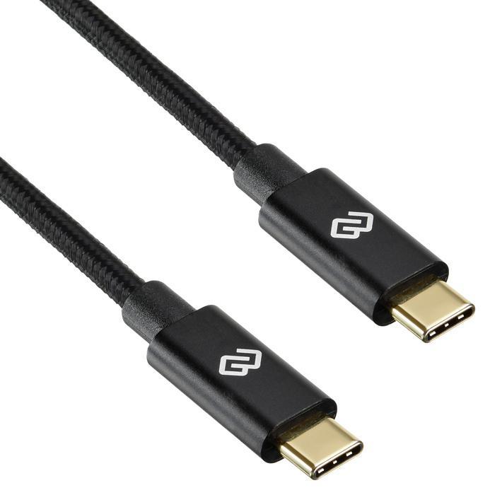 Кабель Digma Power Delivery 100W USB Type-C (m)-USB Type-C (m) 1.5м черный - фото 1 - id-p224707164