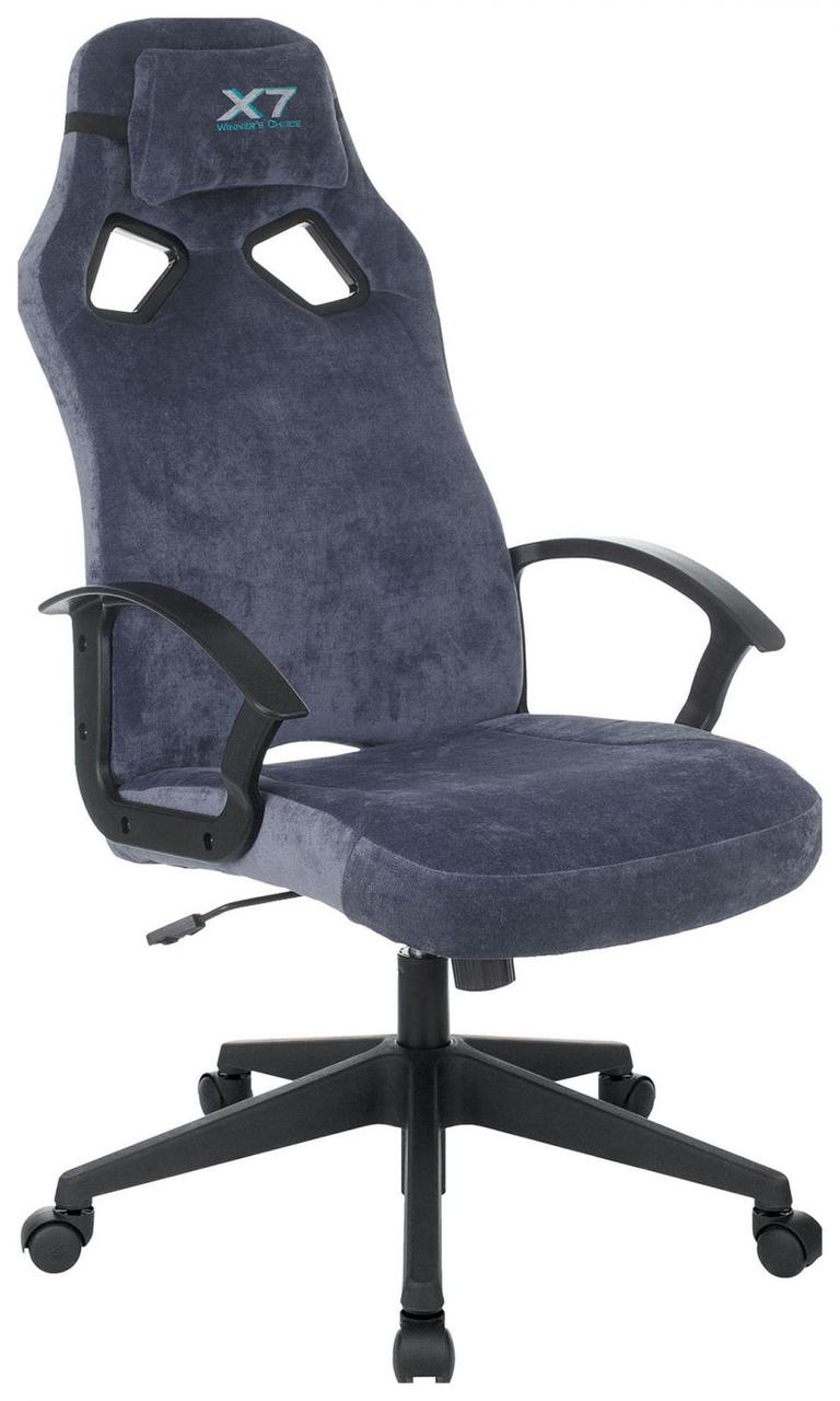 Кресло игровое A4Tech X7 GG-1400 синий крестовина пластик - фото 1 - id-p224707443