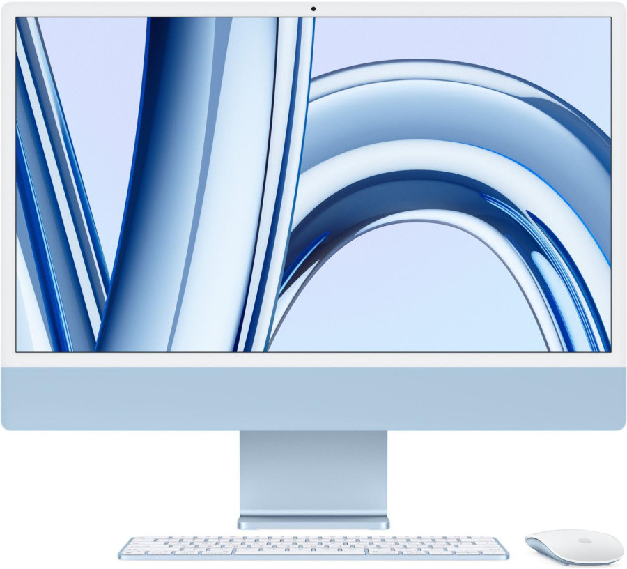 Моноблок Apple iMac A2874 24" 4.5K M3 8 core (4) 16Gb SSD256Gb 8 core GPU macOS WiFi BT 143W клавиатура мышь - фото 1 - id-p224707524