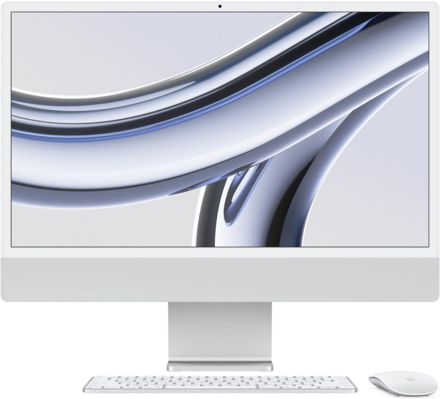 Моноблок Apple iMac A2874 24" 4.5K M3 8 core (4) 8Gb SSD256Gb 8 core GPU macOS WiFi BT 143W клавиатура мышь - фото 1 - id-p224707526