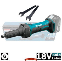 Прямая аккумуляторная шлифмашина Makita DGD800Z (18V, без аккумуляторов)