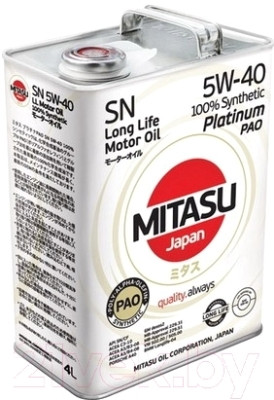 Моторное масло Mitasu Platinum 5W40 / MJ-112-4 - фото 1 - id-p224714433