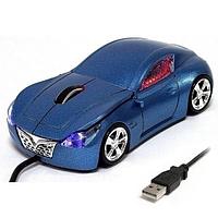 Компьютерная мышь гоночная машинка (синяя)
