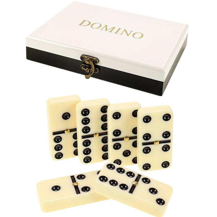 Игра домино «Премиум» в деревянной шкатулке - фото 1 - id-p224728206