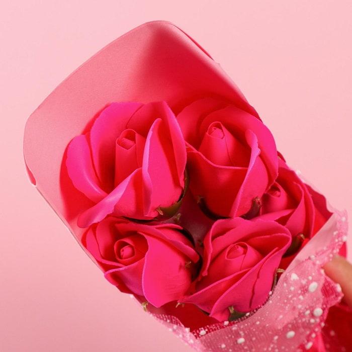 Подарочный набор «Букет роз»: мыльные цветы - фото 2 - id-p224728336