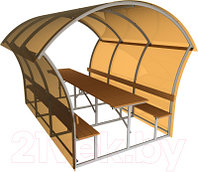 Беседка ИМпласт Астра Плюс 2.9x1.7м / 40x20мм